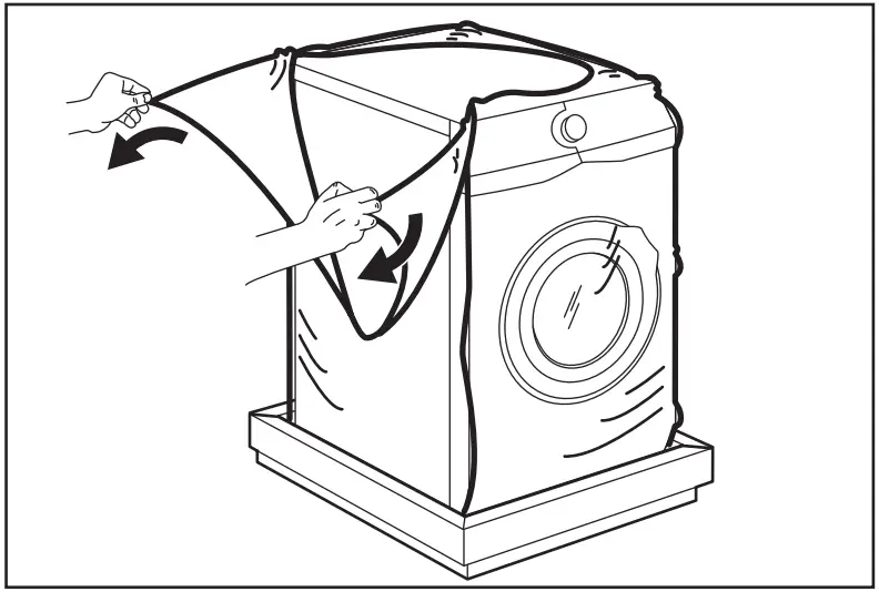 AEG LR76CUC16 Washing Machine - Remove the internal film