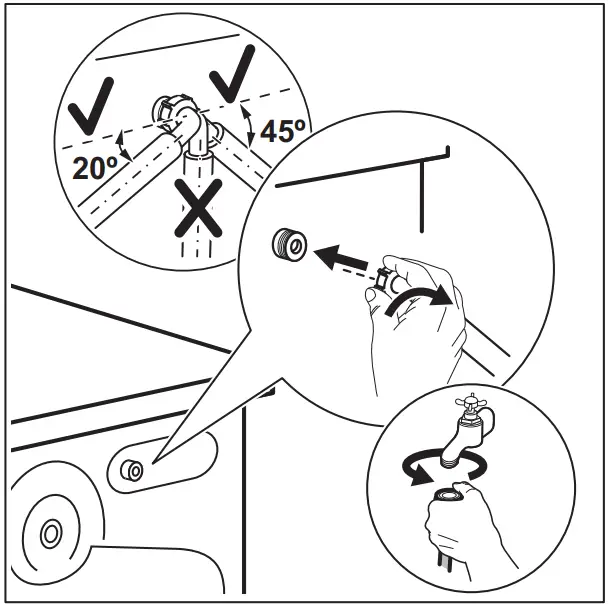 AEG LR76CUC16 Washing Machine - inlet hose