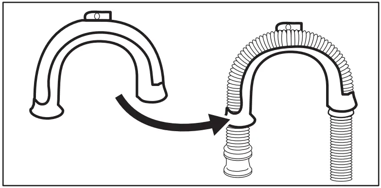 AEG LR76CUC16 Washing Machine - plastic hose