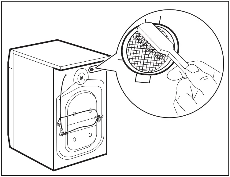 AEG LR76CUC16 Washing Machine - valve filter