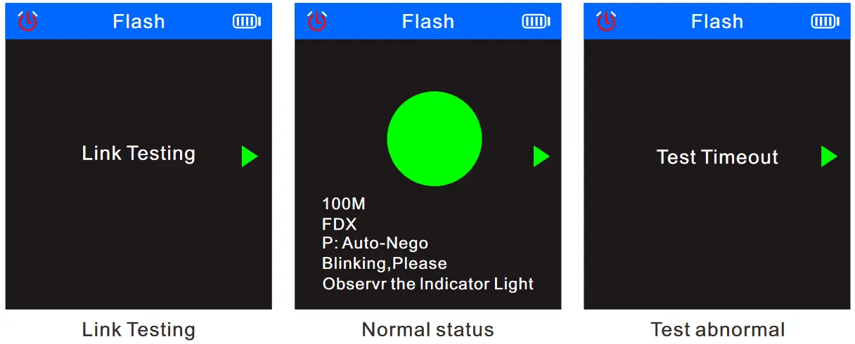 Atel Electronics NF-8508 Optical Wire Meter Tracer - Screen displays 1