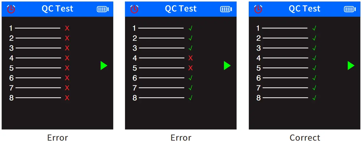 Atel Electronics NF-8508 Optical Wire Meter Tracer - Screen displays 12
