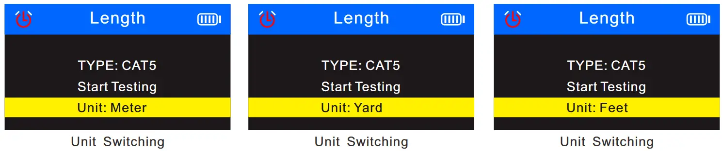 Atel Electronics NF-8508 Optical Wire Meter Tracer - Screen displays 3