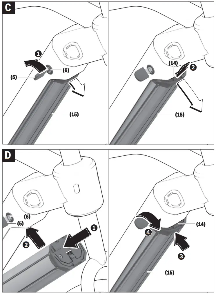 BOSCH PowerPack PowerTube Series E Bike Battery - fig3