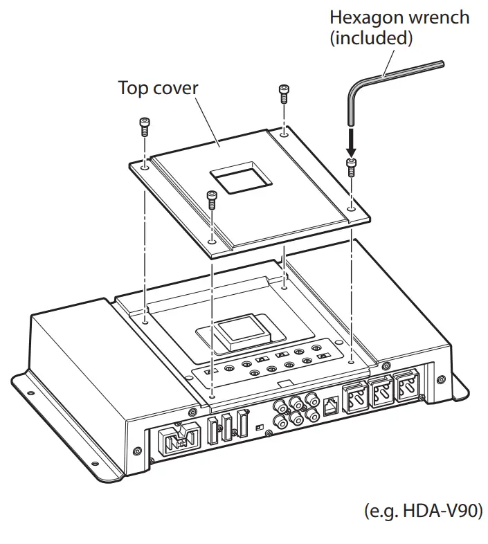 Removing The Top Cover