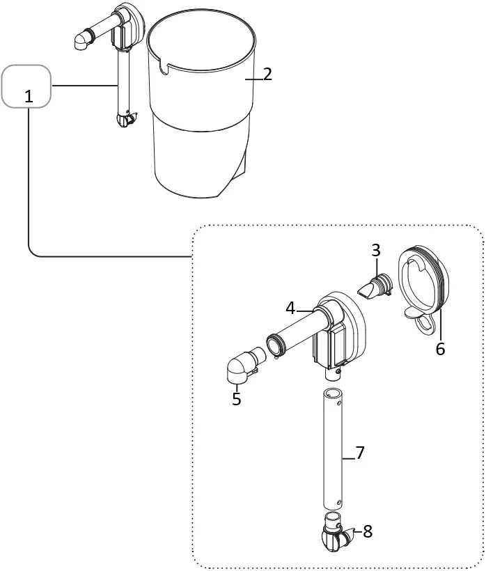 SERVER 07973 Ketchup Pump, Container A6