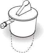 SERVER 07973 Ketchup Pump, Container C0