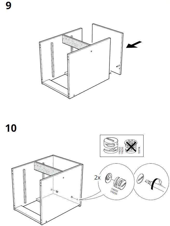 IKEA KULLEN 35x49cm Chest of 2 Drawers 10
