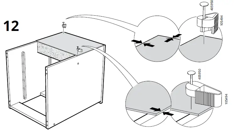 IKEA KULLEN 35x49cm Chest of 2 Drawers 12