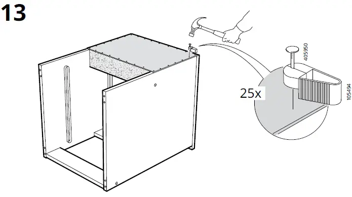 IKEA KULLEN 35x49cm Chest of 2 Drawers 13