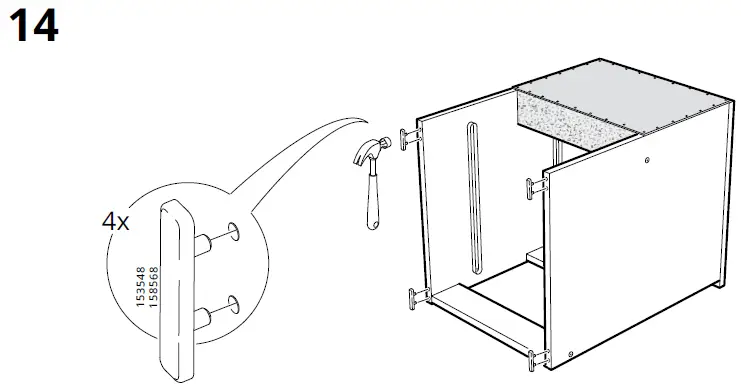 IKEA KULLEN 35x49cm Chest of 2 Drawers 14