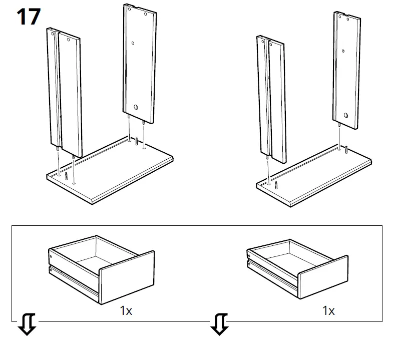 IKEA KULLEN 35x49cm Chest of 2 Drawers 17