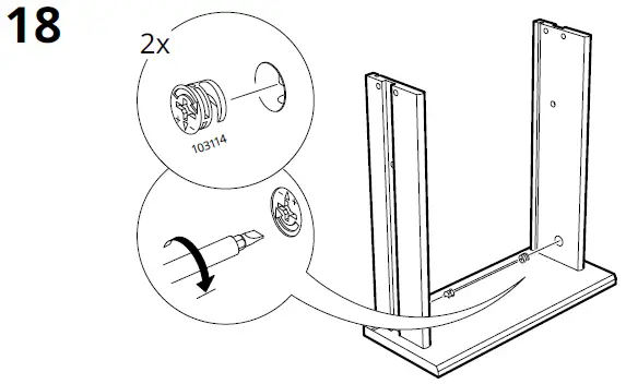 IKEA KULLEN 35x49cm Chest of 2 Drawers 18