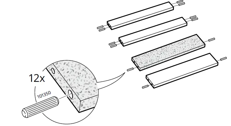 IKEA KULLEN 35x49cm Chest of 2 Drawers 4