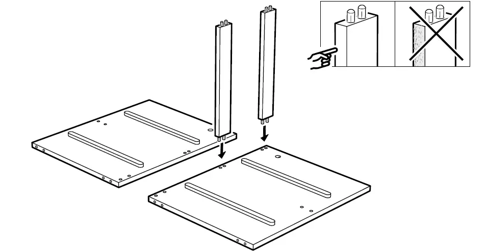 IKEA KULLEN 35x49cm Chest of 2 Drawers 4