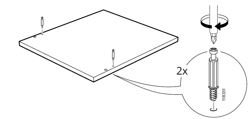 IKEA KULLEN 35x49cm Chest of 2 Drawers 4