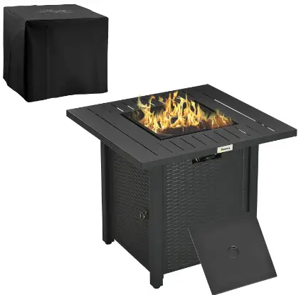 Outsunny-842-303V70BK-Rattan-Propane-Gas-Fire-Pit-Table-product-image