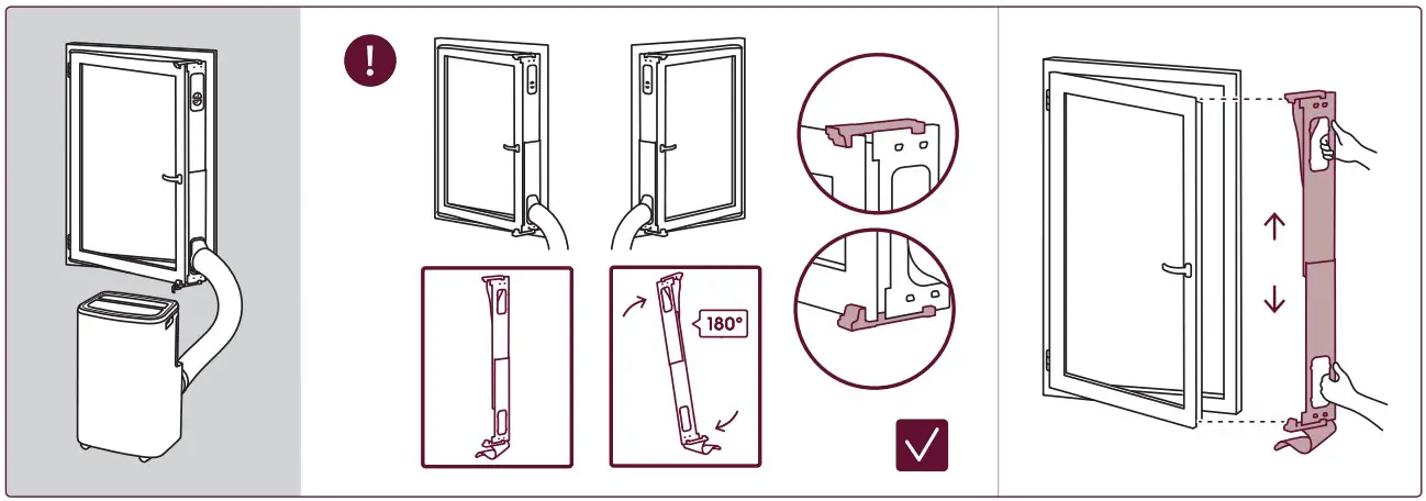 Inward hinged window