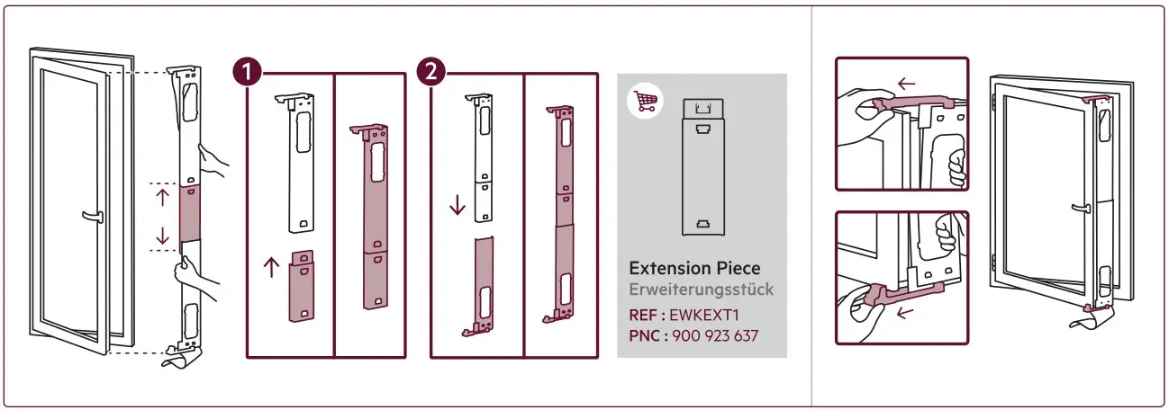 Inward hinged window