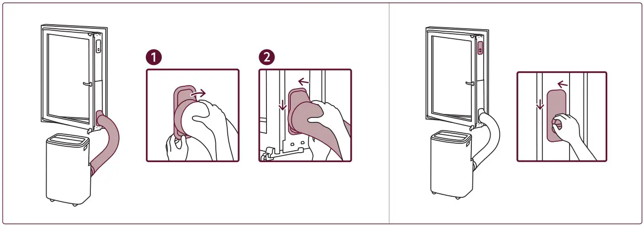 Inward hinged window