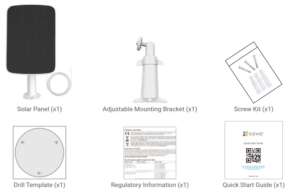 EZVIZ E&F Solar Charging Panel