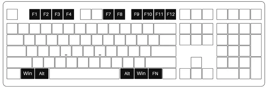 MONSGEEK M5 QMK Barebone Keyboard - hot keys 3