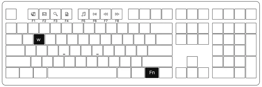 MONSGEEK M5 QMK Barebone Keyboard - hot keys