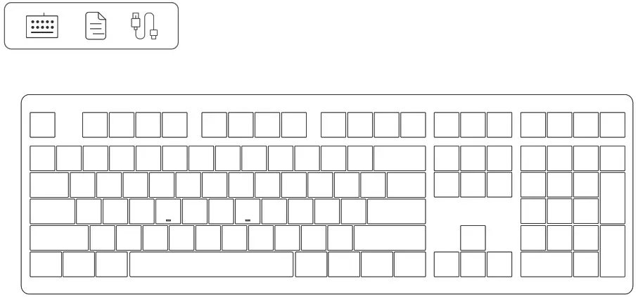 MONSGEEK M5 QMK Barebone Keyboard - packing list 1