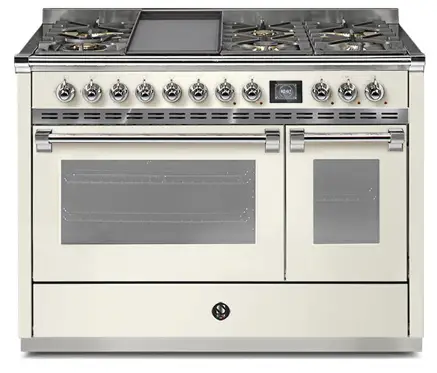 Steel AQ12SF 6T NA B Ascot 120cm Nuvola with Bronze Trim Dual Fuel Freestanding Cooker