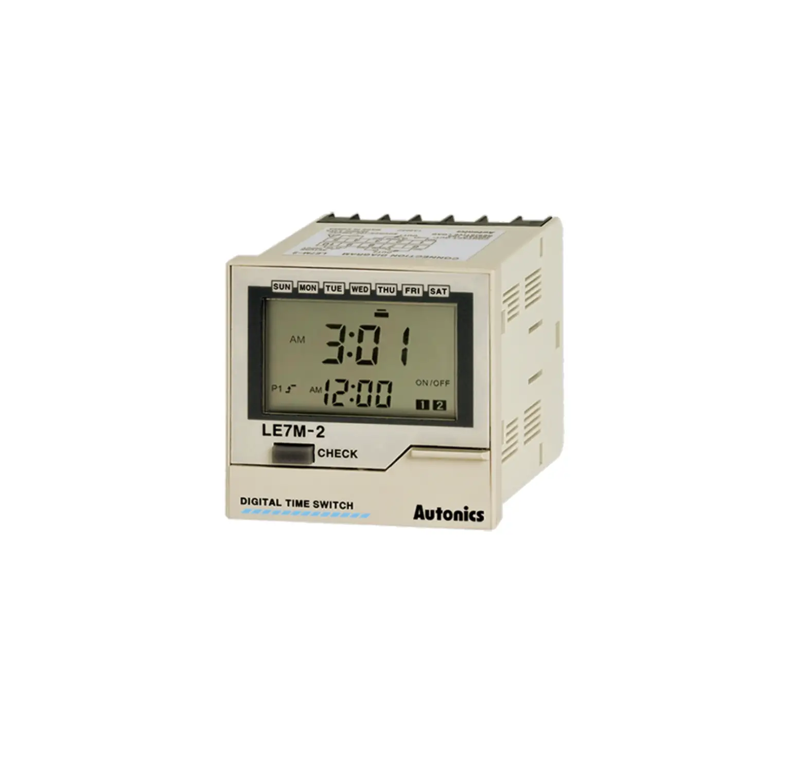 Autonics Le7m-2 Series W 72 × H 72 Mm Lcd Week Year Digital Timers Instruction Manual