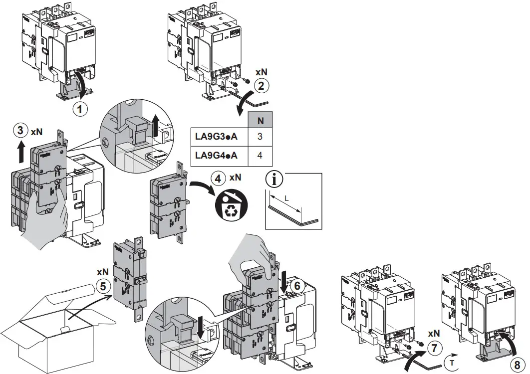 Schneider Electric LA9G3pA TeSys Giga Contactors - Fig 1