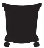 shop vac QPL 92 14RT Deluxe Wet Dry Vacuum Cleaner - CASTER FEET