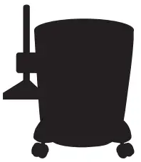 shop vac QPL 92 14RT Deluxe Wet Dry Vacuum Cleaner - TOOL HOLDER