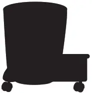 shop vac QPL 92 14RT Deluxe Wet Dry Vacuum Cleaner - WHEEL BASKET 2