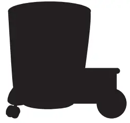 shop vac QPL 92 14RT Deluxe Wet Dry Vacuum Cleaner - WHEEL BASKET