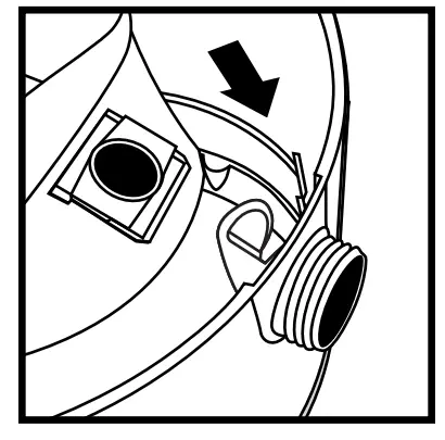 shop vac QPL 92 14RT Deluxe Wet Dry Vacuum Cleaner - inlet fitting