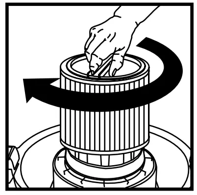 shop vac QPL 92 14RT Deluxe Wet Dry Vacuum Cleaner - into place