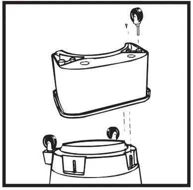 shop vac QPL 92 14RT Deluxe Wet Dry Vacuum Cleaner - screws provided