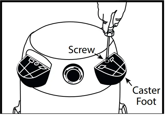 shop vac QPL 92 14RT Deluxe Wet Dry Vacuum Cleaner - screws provided