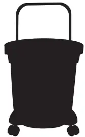 shop vac QPL 92 14RT Deluxe Wet Dry Vacuum Cleaner - vacuum comes with a carriage handle