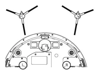 electriQ iQLEAN-CR01 Robot Vacuum Cleaner User Manual - SIDE BRUSHES
