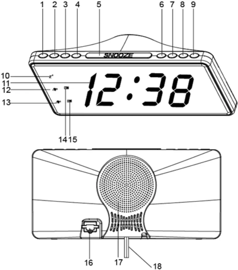 Fysic FK470 FM Alarm Clock - Overview
