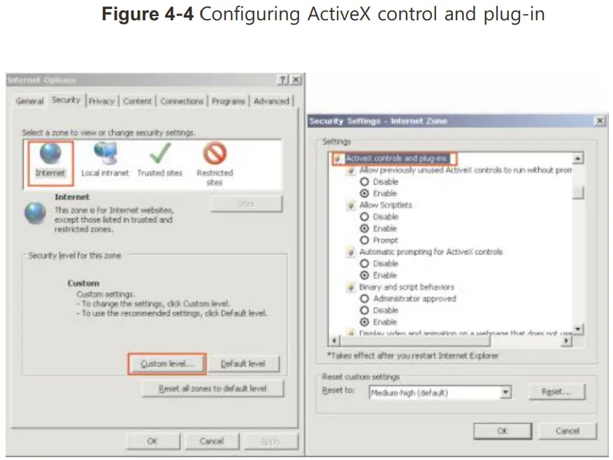 HIKVISION AN IPV xUAR Series Vandal Dome Network Camera - Configuring ActiveX