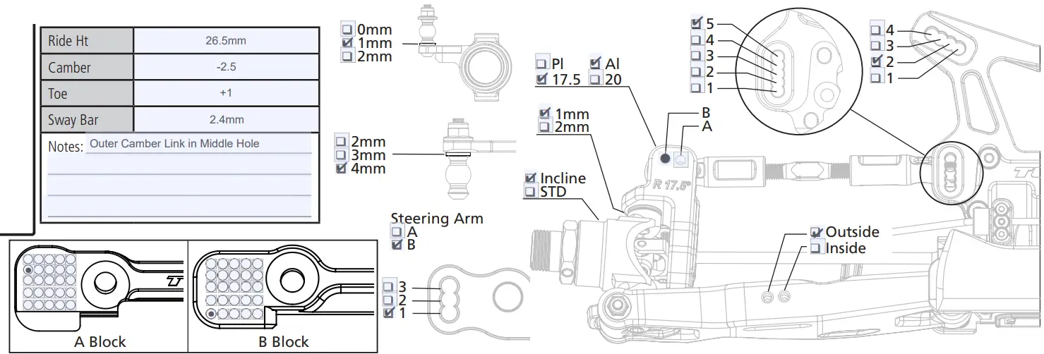 TLR04012 Combo 4WD Nitro Electric Race Buggy Kit - fig 1