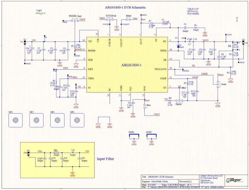 EVALUATION BOARD SCHEMATIC