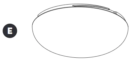 artika Knox 13 13FM-KN-WT10TE10-J LED Ceiling Light Fixture - Diffuser