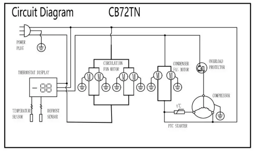 Berg CB36TN Refrigerated Chef Base - Diagram 1