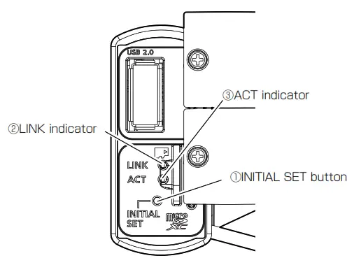 i-PRO WV-S71300-F3 Network Camera - button