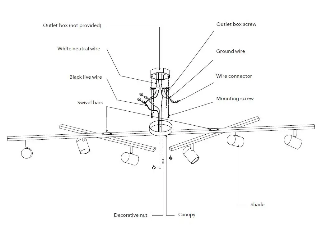 Globe-Electric-91002807-6-Light-Matte-Black-Integrated-LED-Flexible-Track-Lighting-Kit-FIG-2