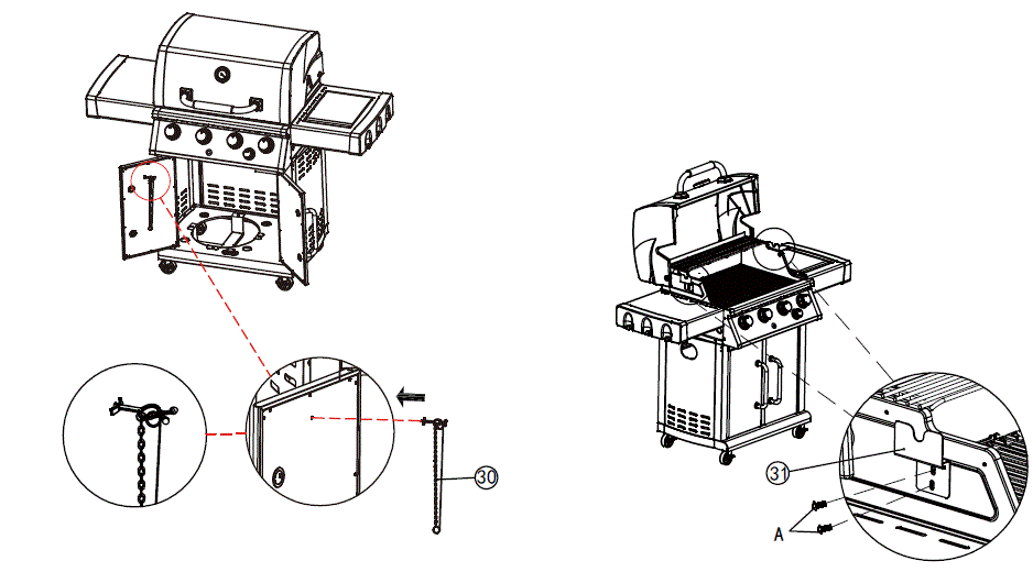 Royal-Gourmet-MG4001-Mirage-4-Burner-Gas-Grill-with-Side-Burner-fig-19